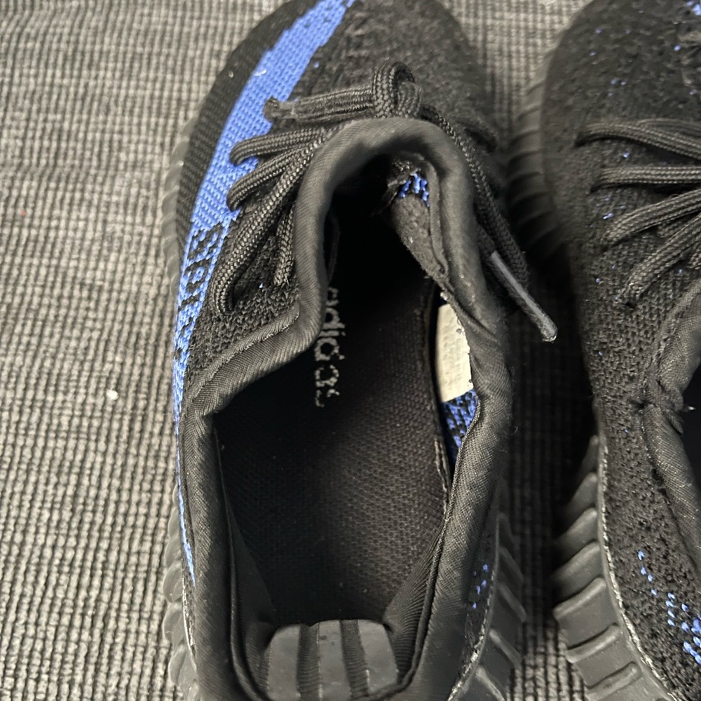 Adidas Kids Black and Blue Sneakers size 12 big boys - Picture 6 of 7